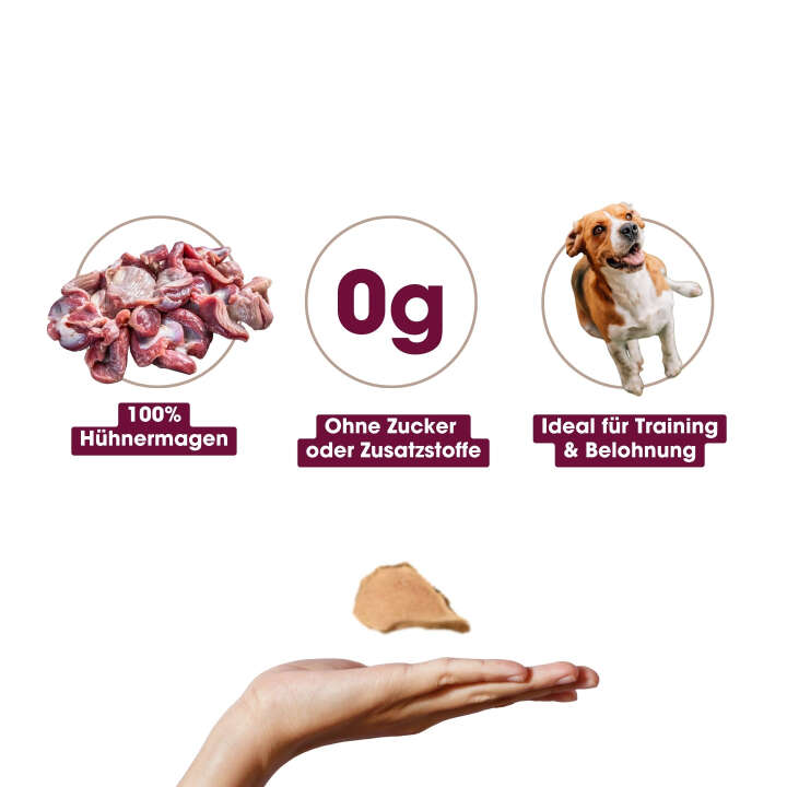 KAUDAS Hundeleckerli HühnermagenPur Natursnack